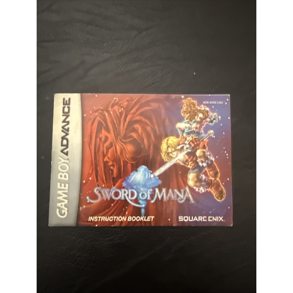 Sword of Mana Nintendo Game Boy Advance Instruction Manual Booklet ONLY
